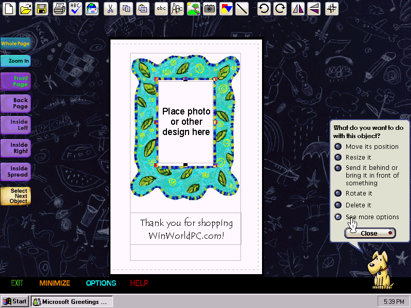 Microsoft Greetings Workshop 2.0 - Edit